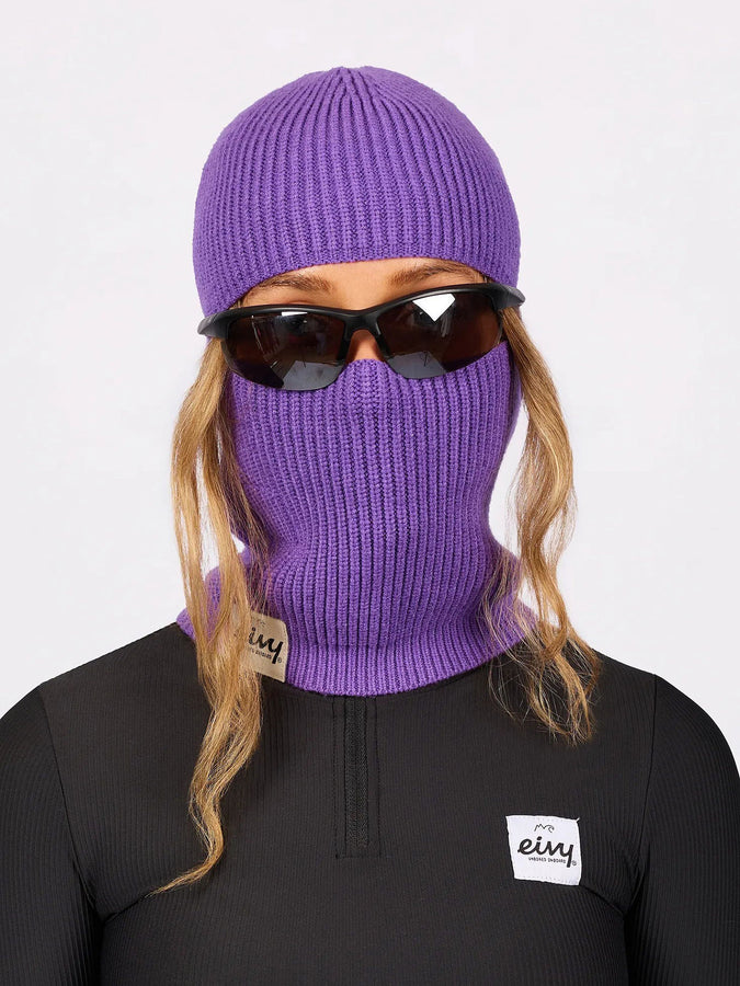 Eivy Foldable Knit Grape Balaclava Beanie | GRAPE