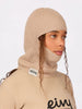 Eivy Foldable Knit Sand Balaclava Beanie
