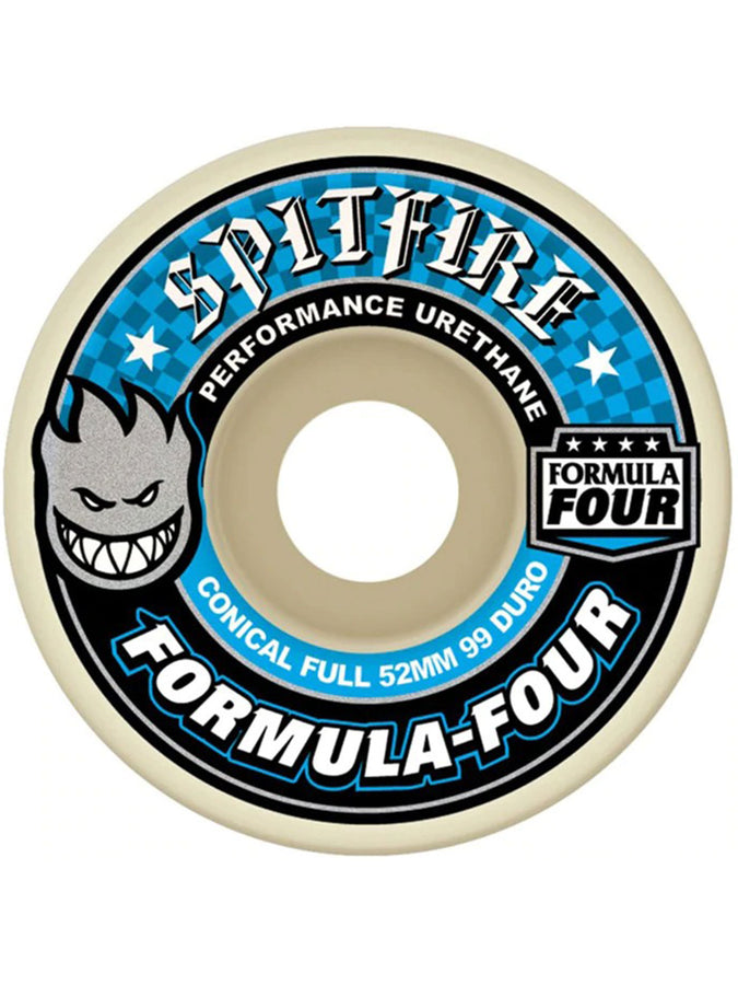 Spitfire F4 Conical Full 99DU Skateboard Wheels | NATURAL