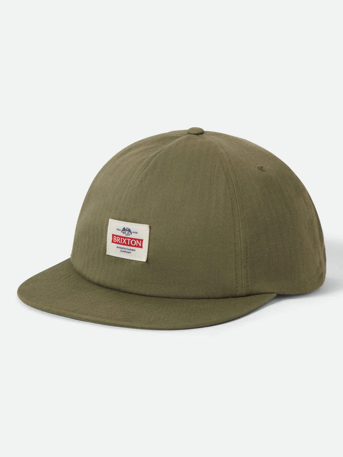 Brixton Pinnacle Snapback Hat | WASHED OLIVE GREEN
