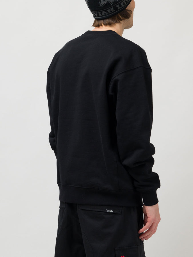 Loviah Heartman Black Crewneck Sweatshirt Fall 2026 | BLACK