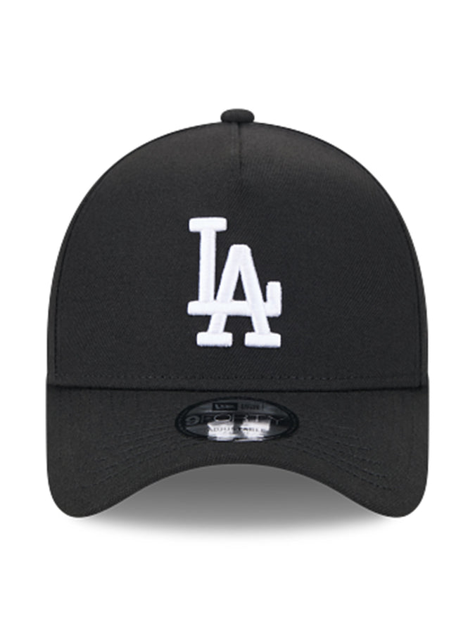 New Era 9Forty AF Poly 24185 Los Angeles Dodgers BLKWHI Hat | BLACK/WHITE