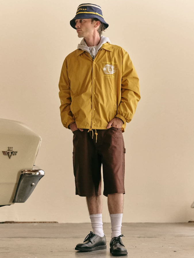 Brixton x Goodyear Slick Wind Breaker Spring 2026 | NUGGET GOLD