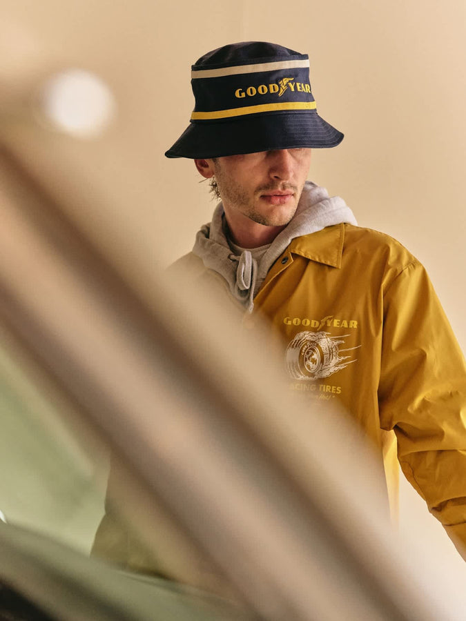 Brixton x Goodyear Slick Wind Breaker Spring 2026 | NUGGET GOLD