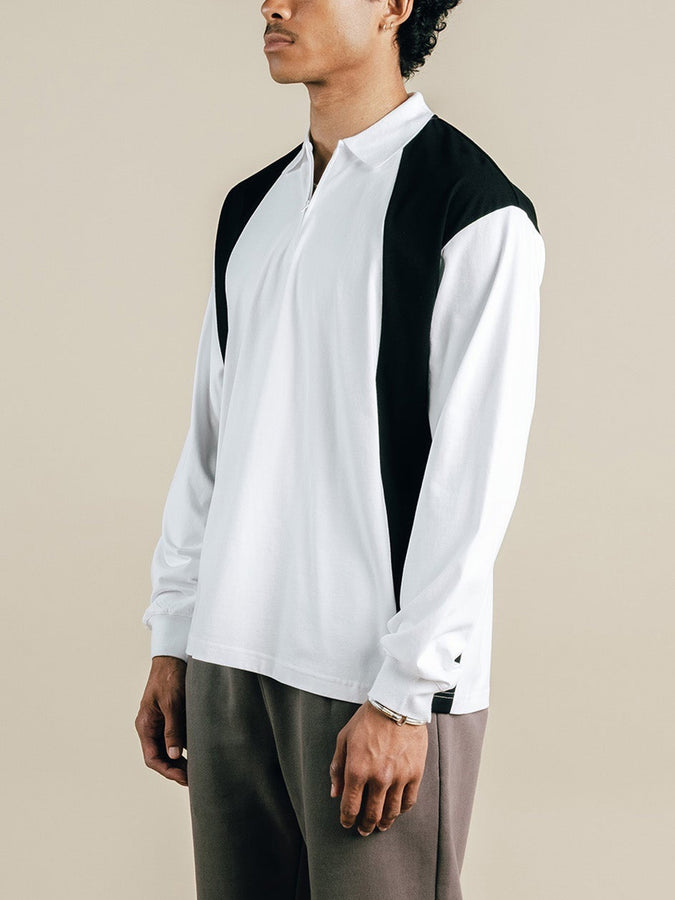 Students Emmett Long Sleeve Polo Spring 2026 |WHITE