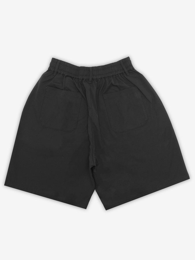 Students Calculus Baggy Slack Pleated Shorts Spring 2026 | BLACK