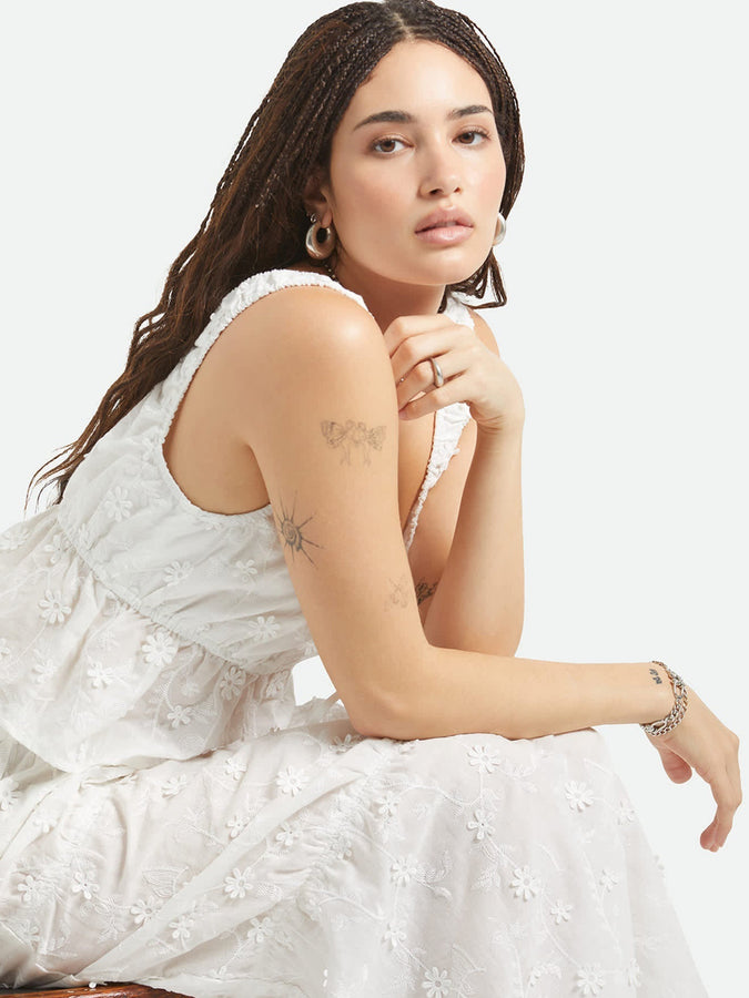 Brixton The Abigail Tie Off White Floral Tank Top Spring 2026 | OFF WHITE FLORAL