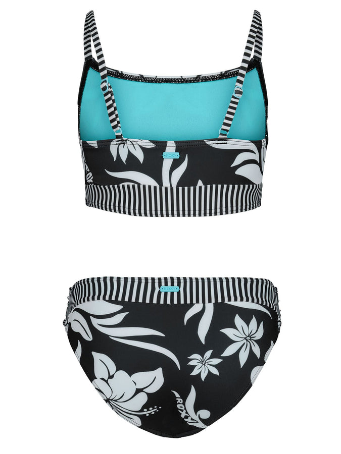Roxy Oversized Floral Bikini Set (Youth 7-14) Spring 2026 | PHANTOM (020)