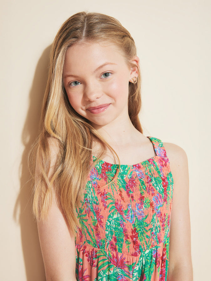 Roxy Coastal Breeze Jumpsuit (Youth 7-14) Spring 2026 | PEACH PINK (668)