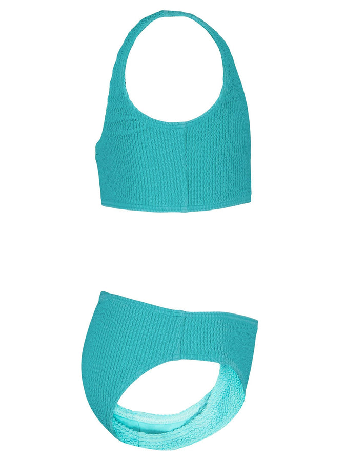 Roxy Crinkle Texture Bikini Set (Youth 7-14) Spring 2026 |BLUE RADIANCE (432)