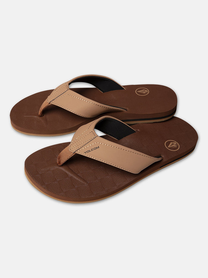 Volcom Victor Sandals Spring 2026 | BROWN/KHAKI (BKH)