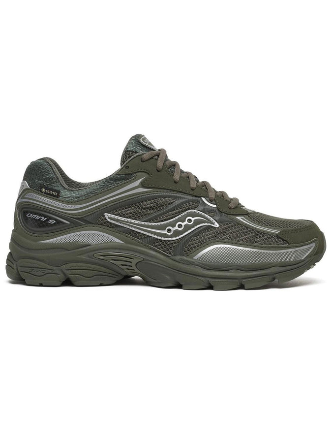 Saucony GORE-TEX Progrid Omni 9 Fatigue/Silver Shoes Fall 2026 | FATIGUE/SILVER