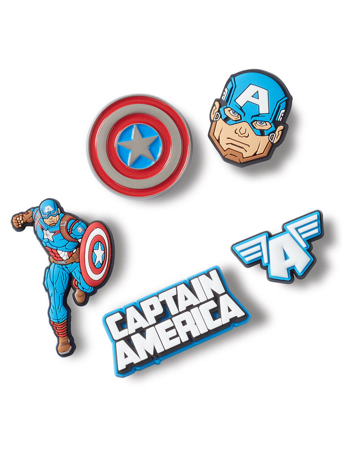 Crocs Captain America 5 Pack Jibbitz | MULTI