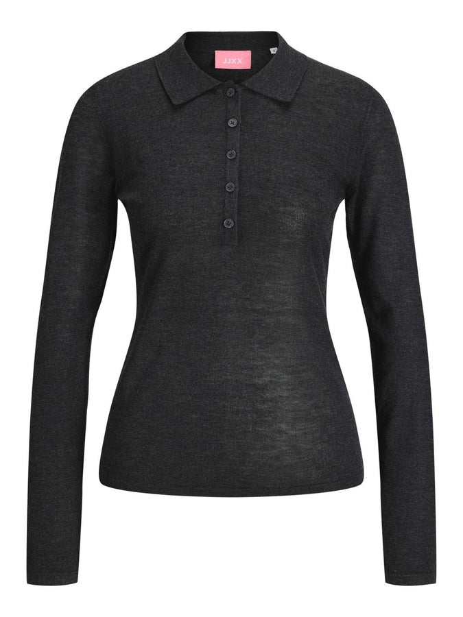 JJXX Alberte Long Sleeve T-Shirt Fall 2026 | DARK GREY MELANGE