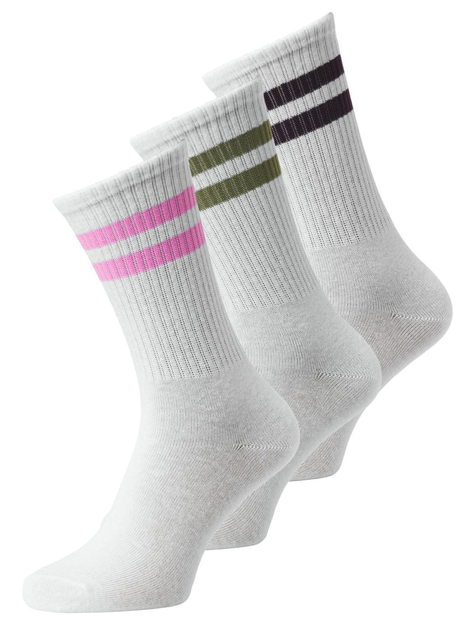 JJXX Basic Tennis 3 Pack Socks | WHITE