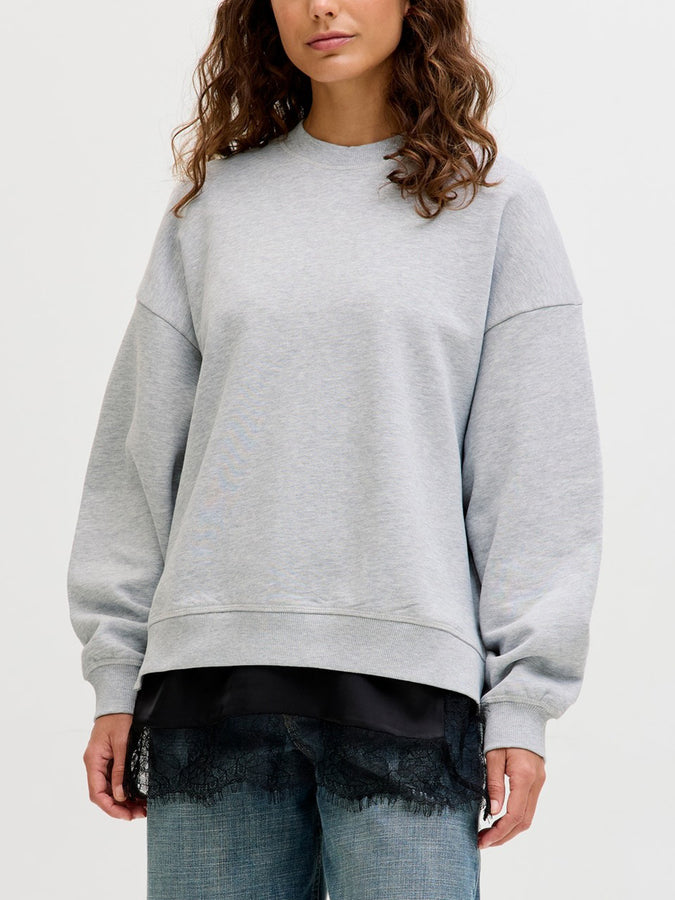 JJXX Cora Sweatshirt Spring 2026 | LIGHT GREY MELANGE