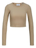 JJXX Feline Rib Crop Long Sleeve T-Shirt