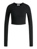 JJXX Feline Rib Crop Long Sleeve T-Shirt
