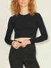 JJXX Feline Rib Crop Long Sleeve T-Shirt