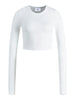 JJXX Feline Rib Crop Long Sleeve T-Shirt