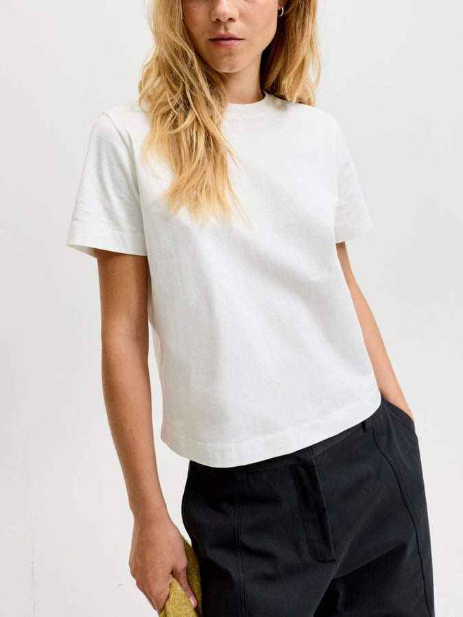 JJXX Sophia Boxy T-Shirt Fall 2026 | CLOUD DANCER