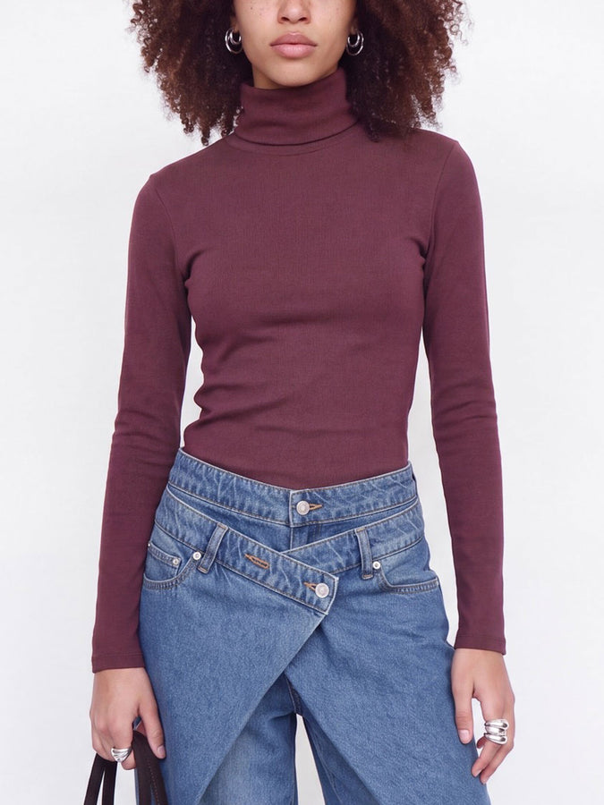 Jjxx Star High Neck Long Sleeve T-Shirt Fall 2026 | WINETASTING