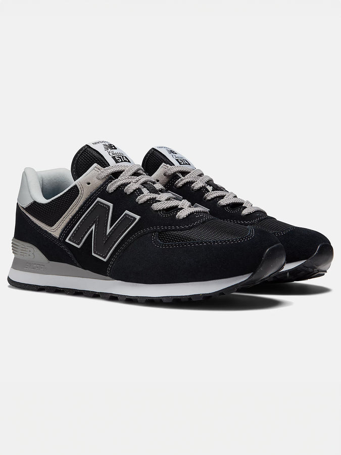 New Balance 574 Core Black/White Shoes | BLACK/WHITE