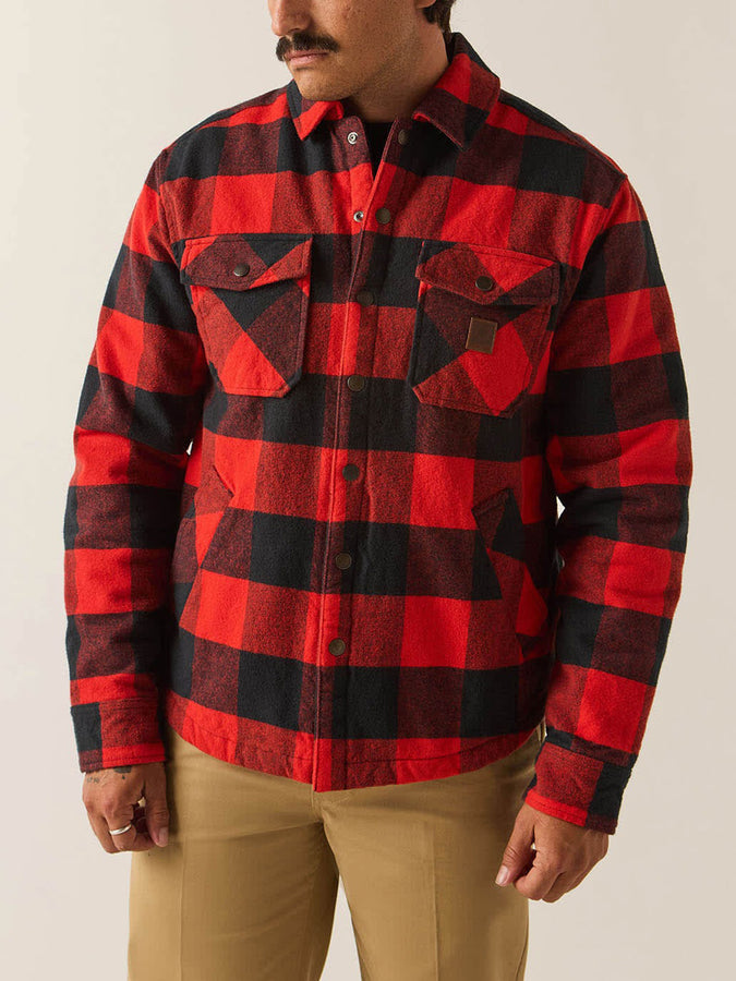 Brixton Durham Lined Jacket Fall 2026 | RED/BLACK BUFFALO PLAID