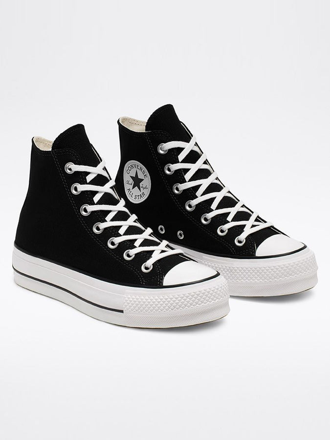 Converse Chuck Taylor All Star Platform Hi Black/White Shoes | BLACK/WHITE/WHITE