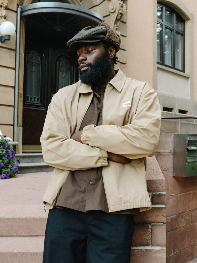 Brixton Trademark Lightweight Garage Jacket Fall 2026 | BRITISH KHAKI