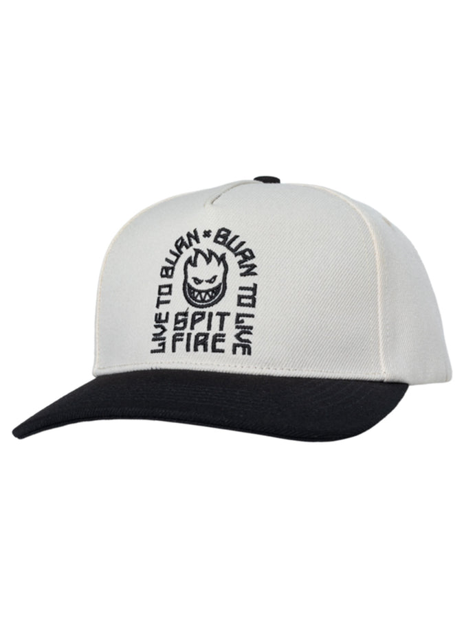 Spitfire Ltb Arch Snapback Hat | OFF WHITE/BLACK