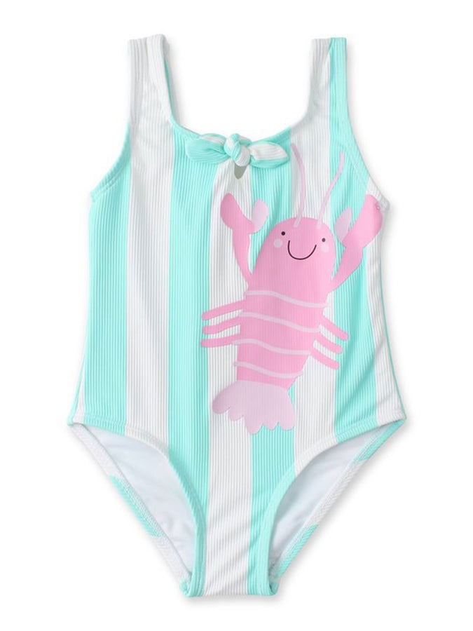 Mandarine & Co One Piece Swimsuit Spring 2026 | TROPICAL AQUA STRIPE