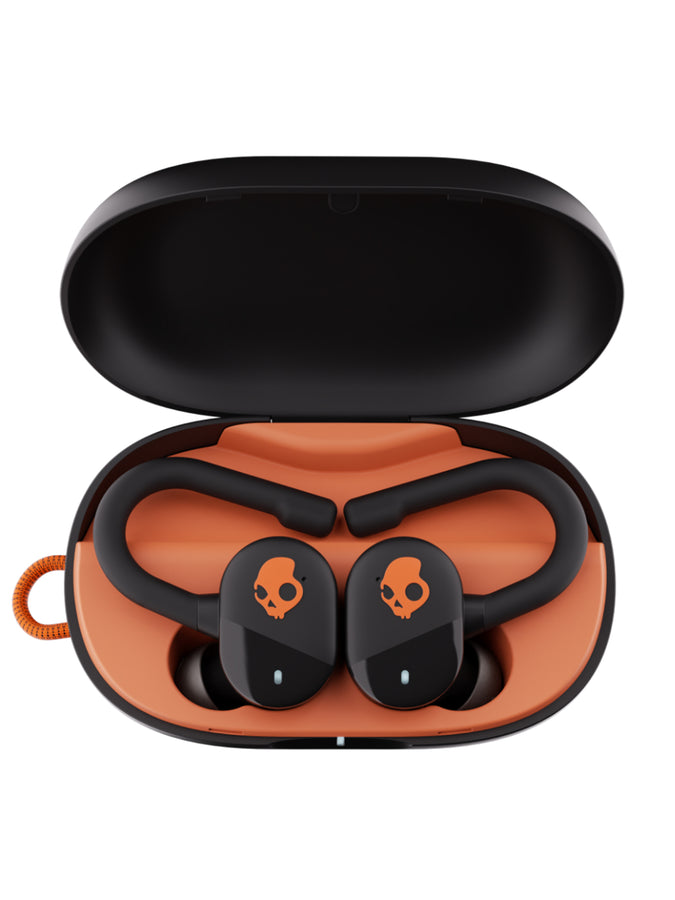 Skullcandy Push Active Noir/Orange Earbuds | TRUE BLACK/ORANGE