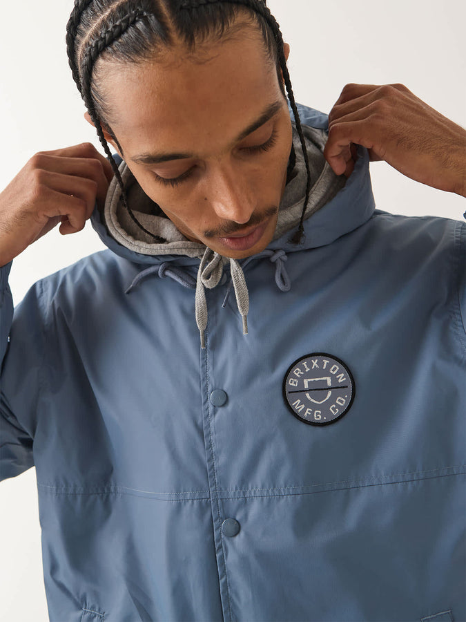 Brixton Hooded Claxton Lightweight Jacket Fall 2026 | SLATE BLUE