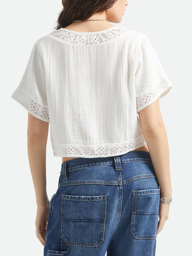 Brixton Seaside Eyelet Top Spring 2026 | OFF WHITE