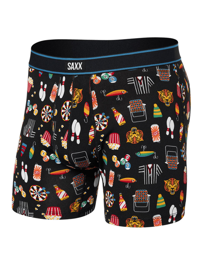 Saxx Daytripper Types Of Stripes Black Boxer | TYPES OF STRIPES BLACK (TOS)