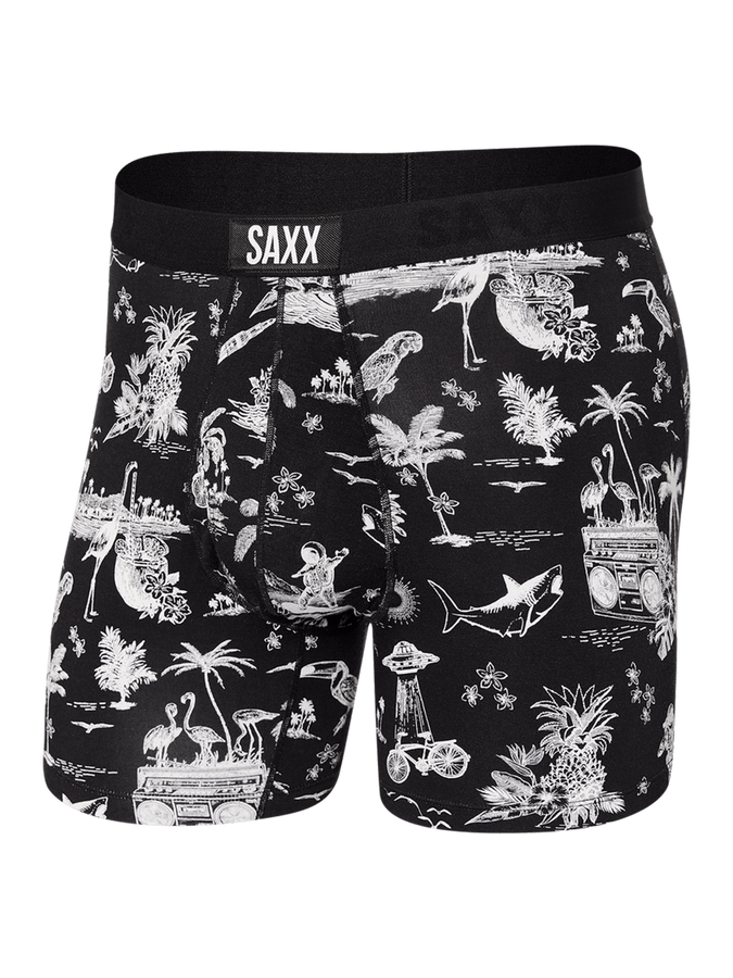 Saxx Ultra Super Soft Black Astro Surf And Turf Boxer | BLK ASTRO SURF AND TURF (AST)