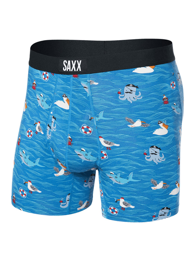 Saxx Ultra Super Soft Seas The Day Lake Blue Boxer | SEAS THE DAY LAKE BLUE (SDL)