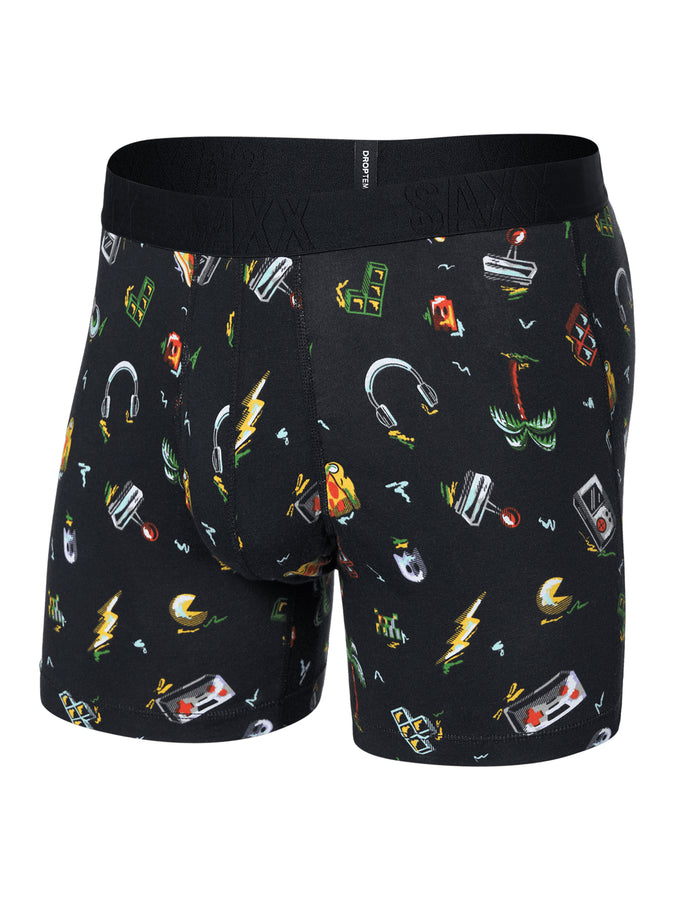 Saxx Droptemp Cooling Cotton Gamer's Paradise Black Boxer | GAMER’S PARADISE BLACK (GPB)