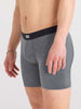 Saxx Vibe Extra Dark Grey Heather Boxer
