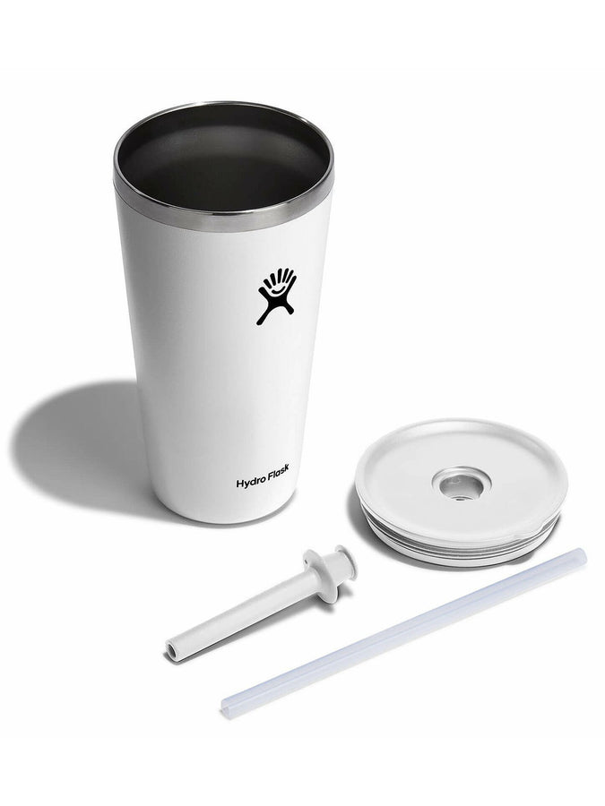 Hydro Flask 28oz All Around Straw Lid White Tumbler 2024 | WHITE