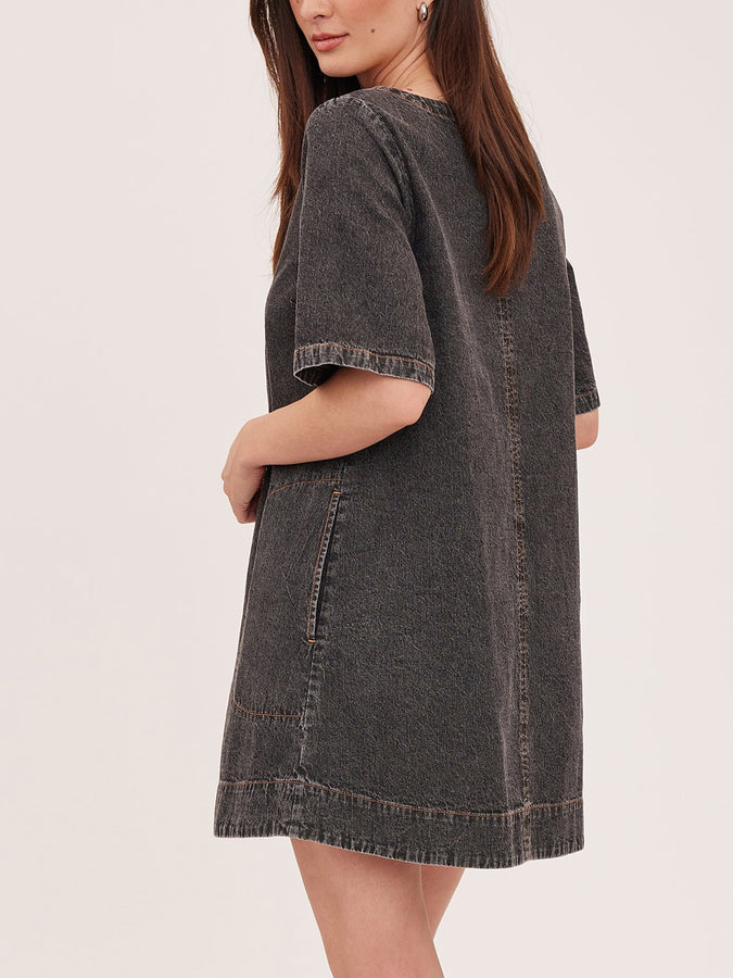 Gentle Fawn Penelope Dress Fall 2026 | BLACK WASH