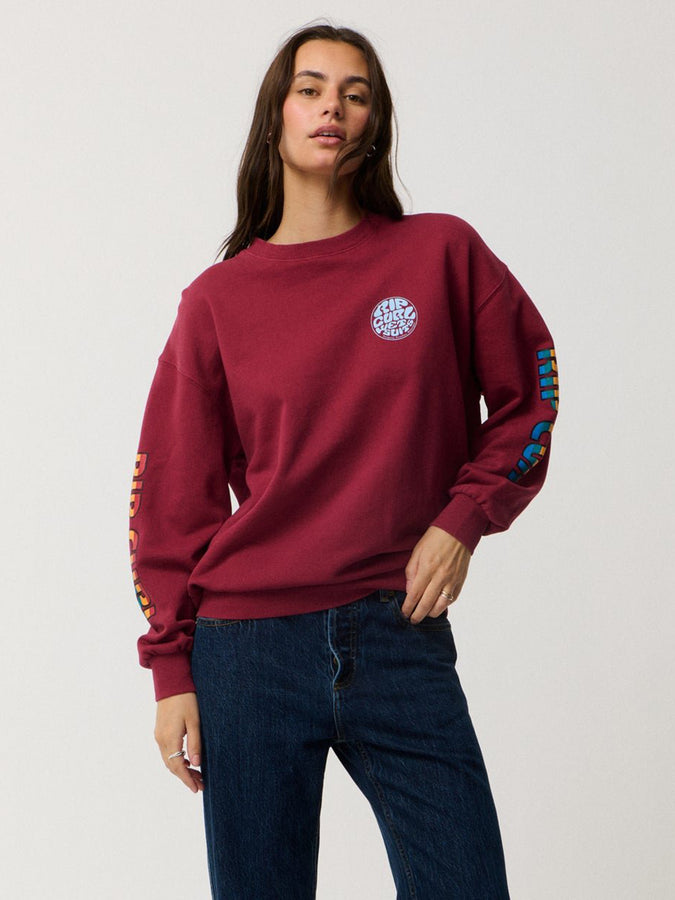 Rip Curl SG Heritage Oversized Crewneck Sweatshirt Fall 2026 | PLUM (0048)