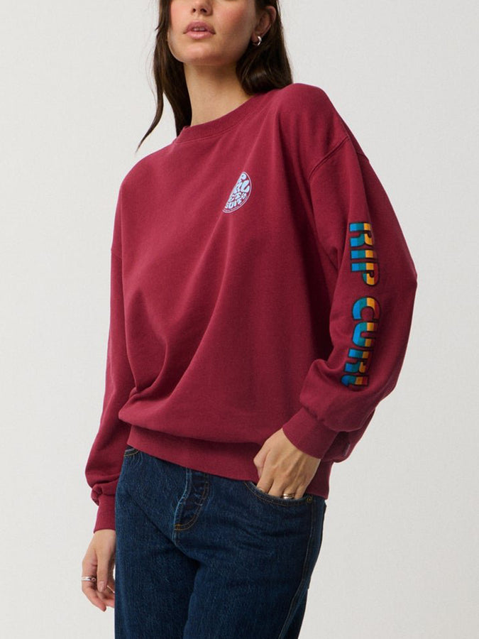 Rip Curl SG Heritage Oversized Crewneck Sweatshirt Fall 2026 | PLUM (0048)