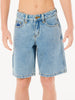 Rip Curl Hyped Up Denim Shorts (Youth 7-14) Fall 2026