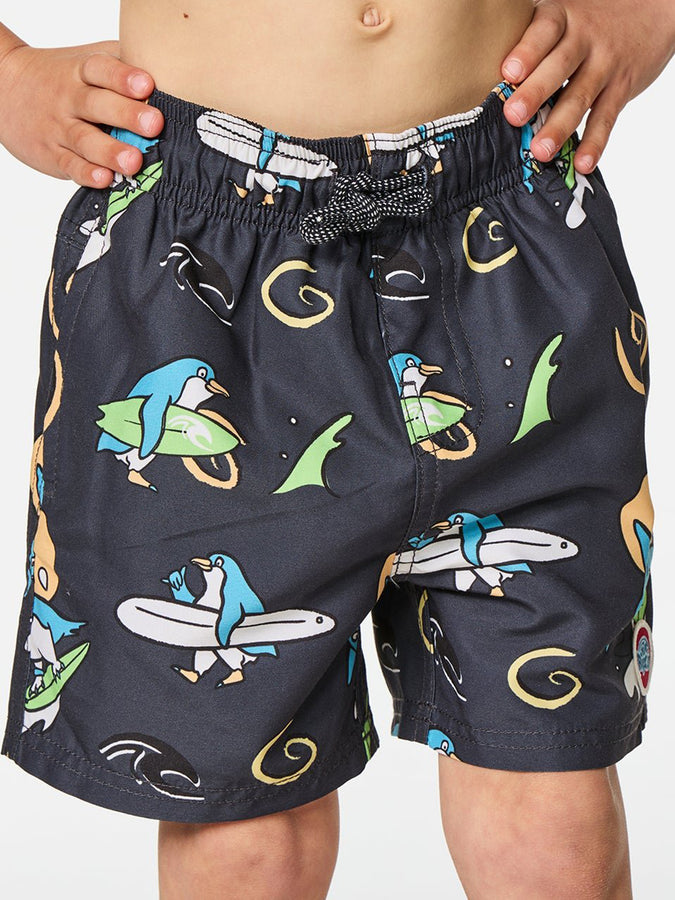 Rip Curl Paddle Out Volley Boardshorts (Kids 2-7) Fall 2026 | WASHED BLACK (8264)