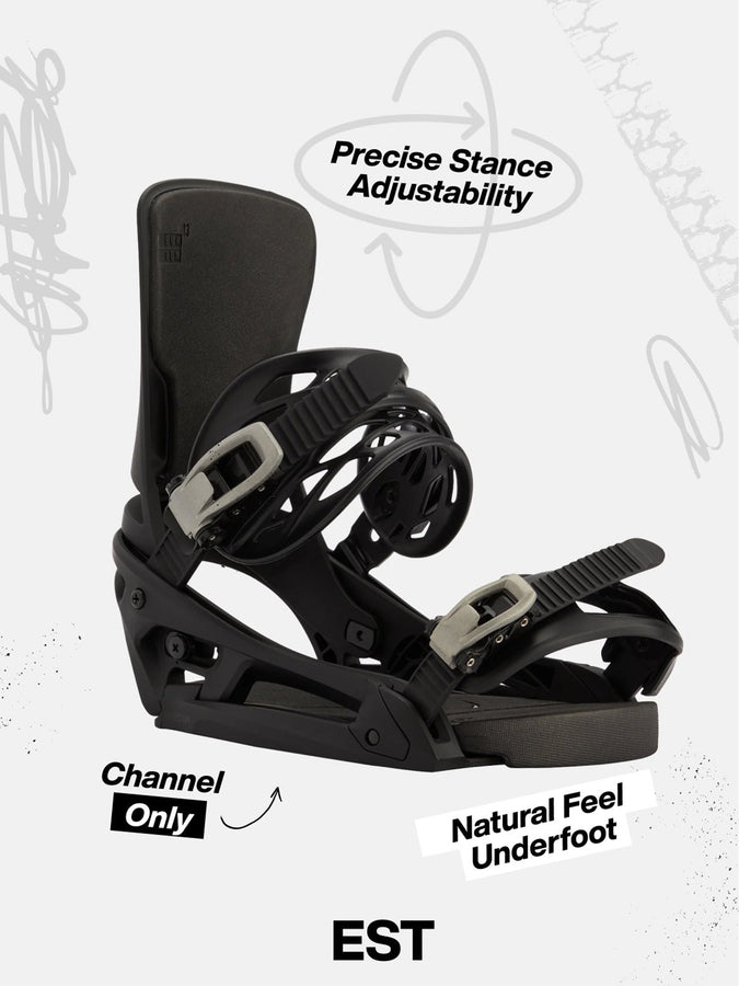 Burton Cartel X EST® 2027 Snowboard Bindings | BLACK (A02)