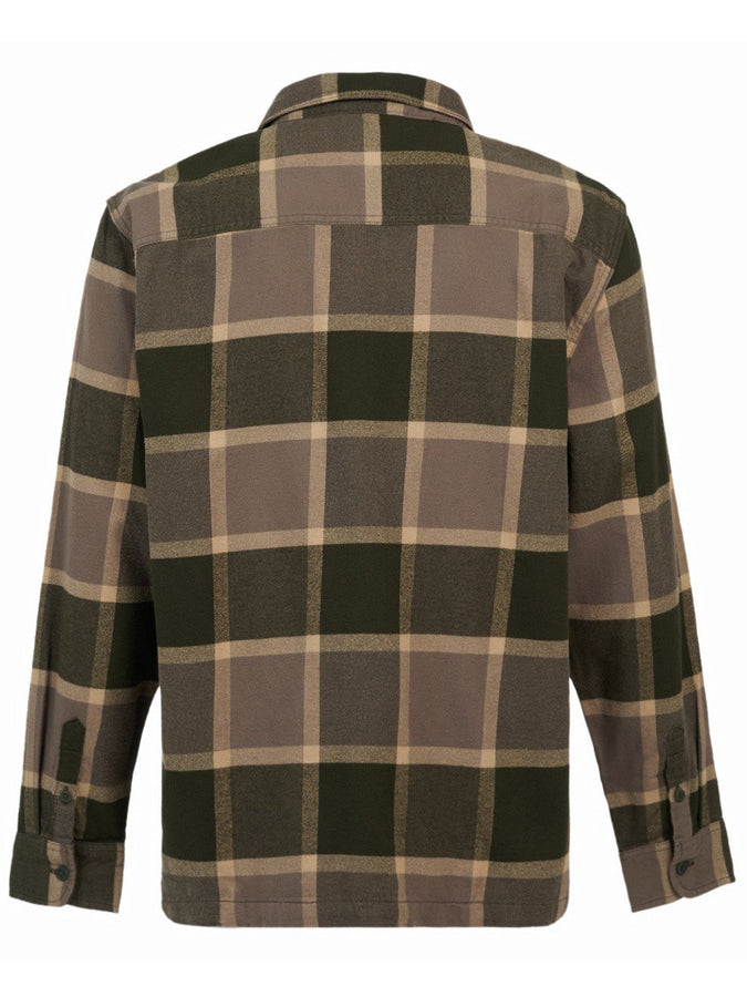 Vans Larkspur Plaid Flannel Long Sleeve Buttondown Shirt Fall 2026 | OBSIDIAN FERN/BUNGEE CRD (HBS)