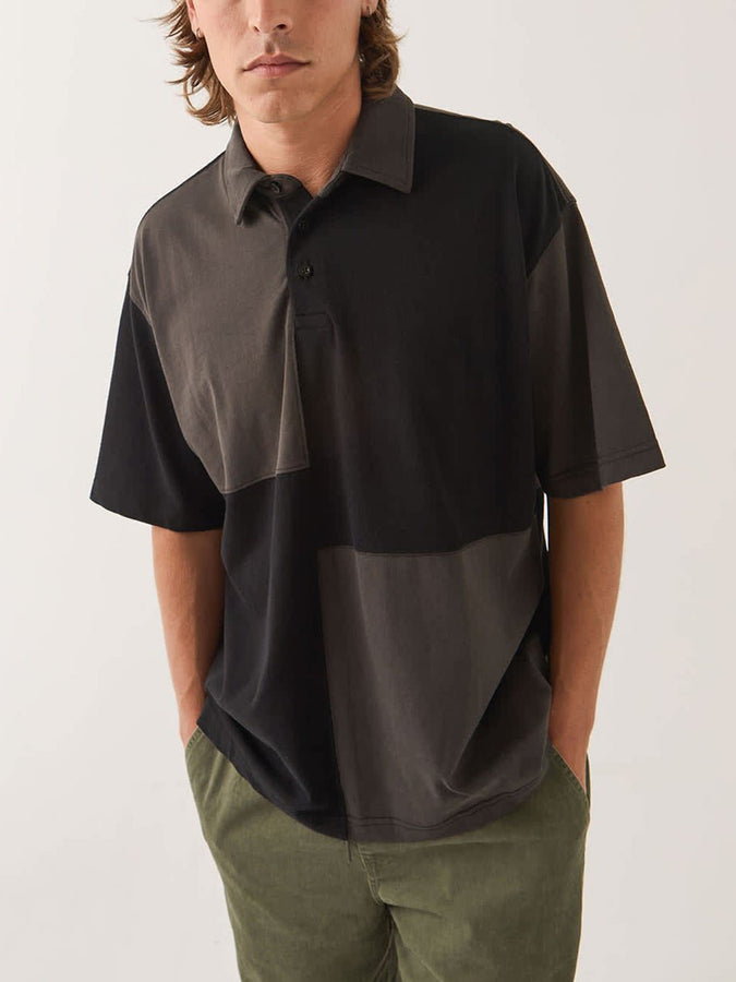 Brixton Deco Short Sleeve Polo Fall 2026 | WASHED BLACK