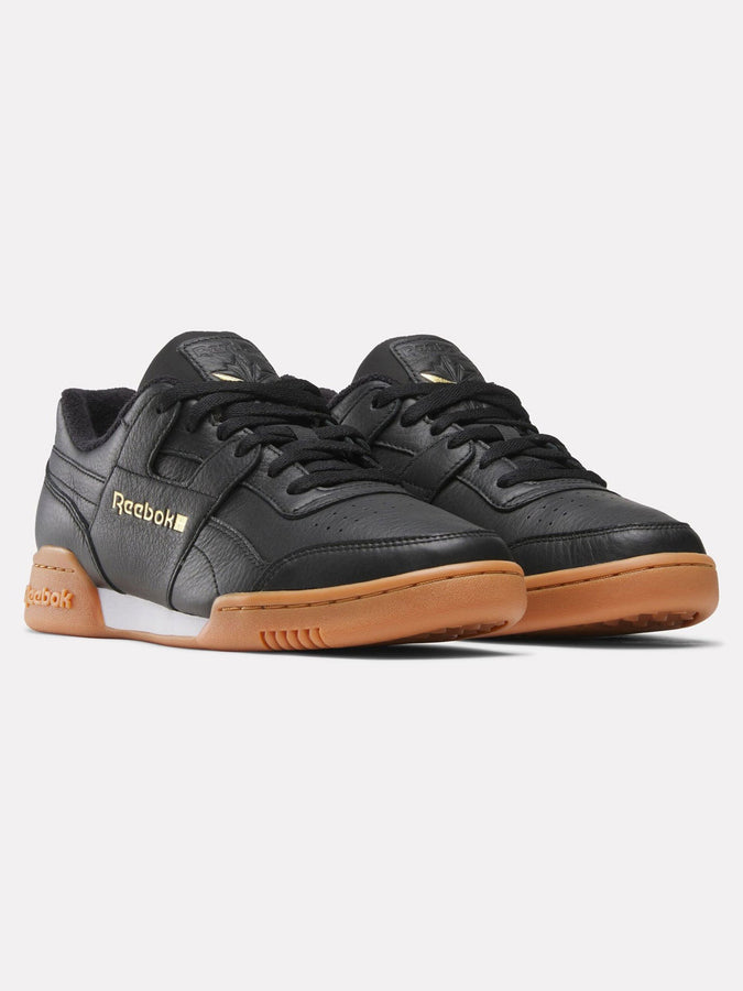 Reebok Workout Plus Black/Gold/Gum Shoes Fall 2026 | BLACK/GOLD/GUM